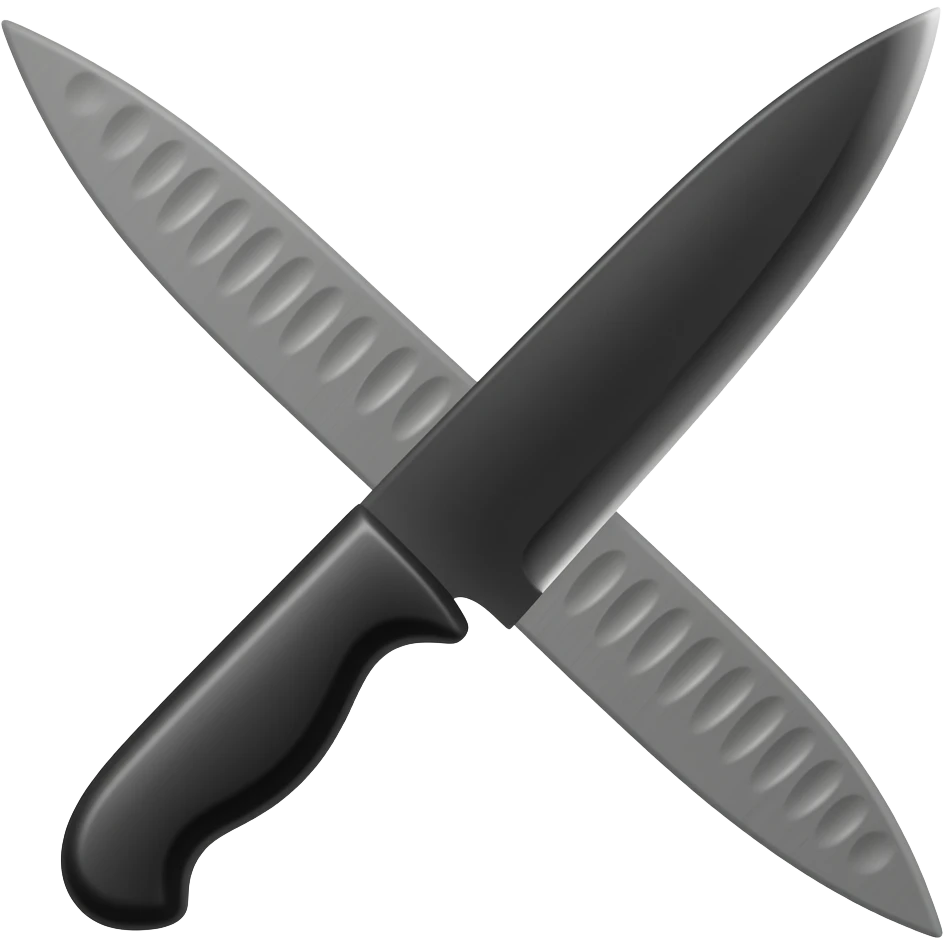 Black knife emoji