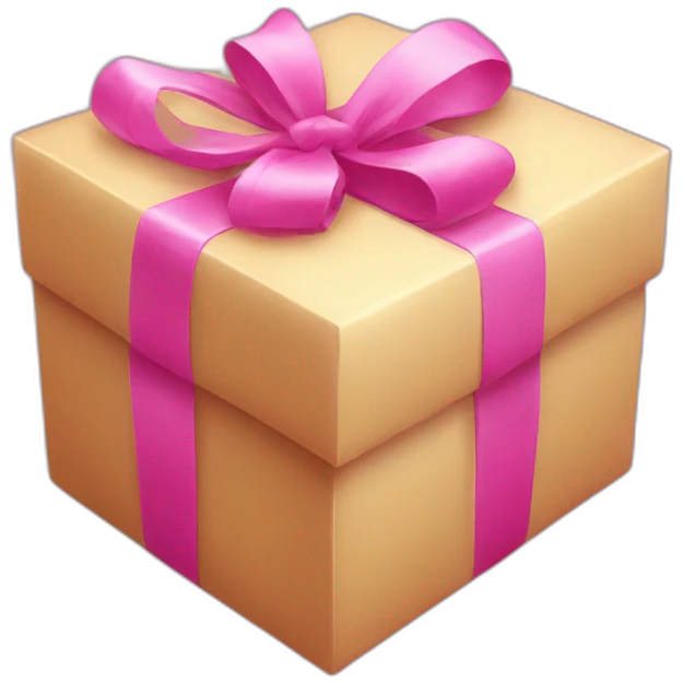 Gift pink emoji