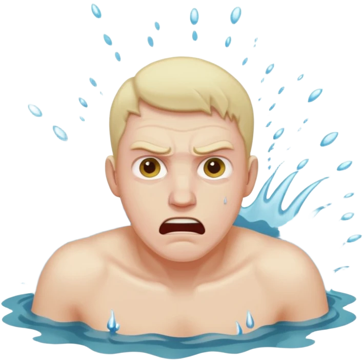 Man drowning emoji