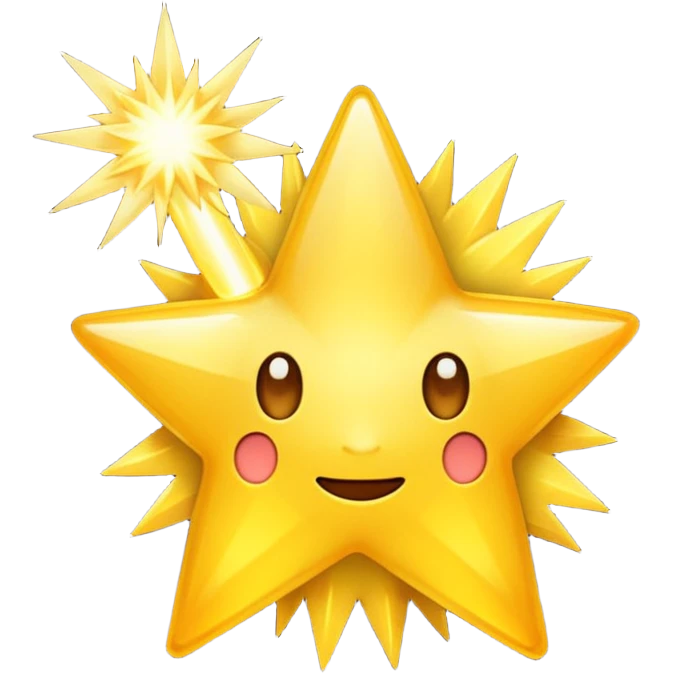 spark icon, no face emoji