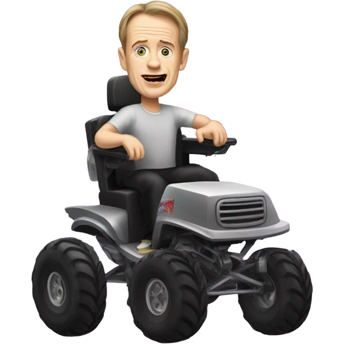 Steve bushemi in monster truck wheelchair emoji