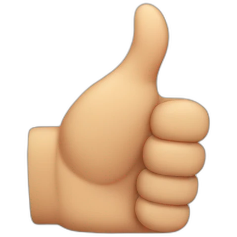 Thumb up emoji