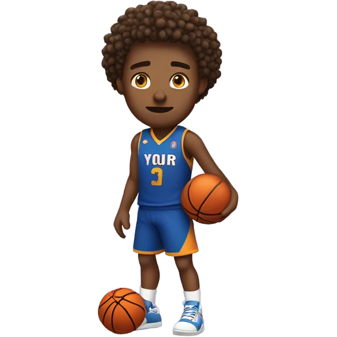 Me playing basketball emoji