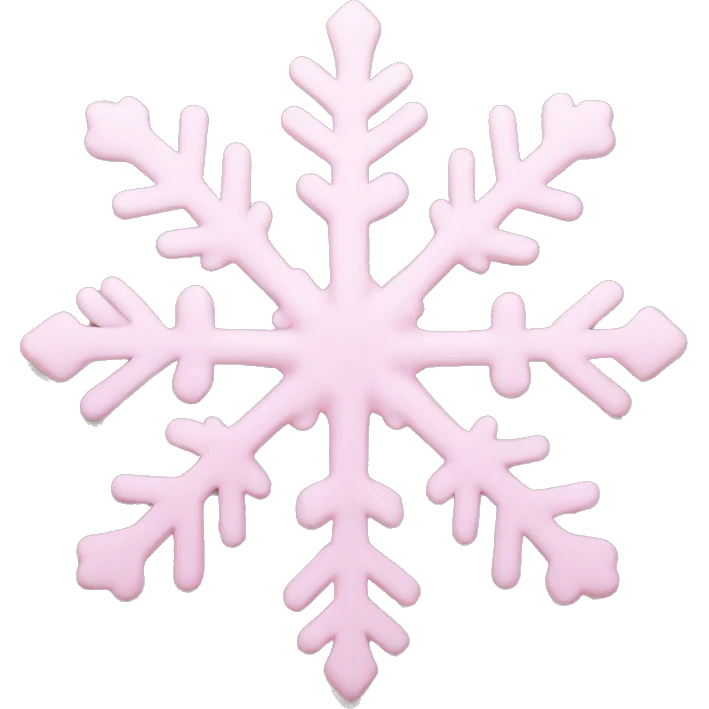 pastel pink snowflake  emoji