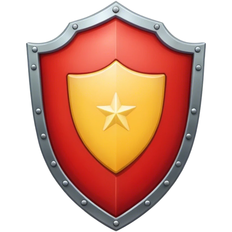 red shield emoji