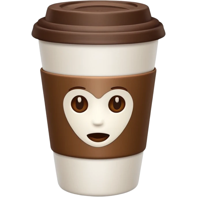 takeaway coffee cup without face  emoji