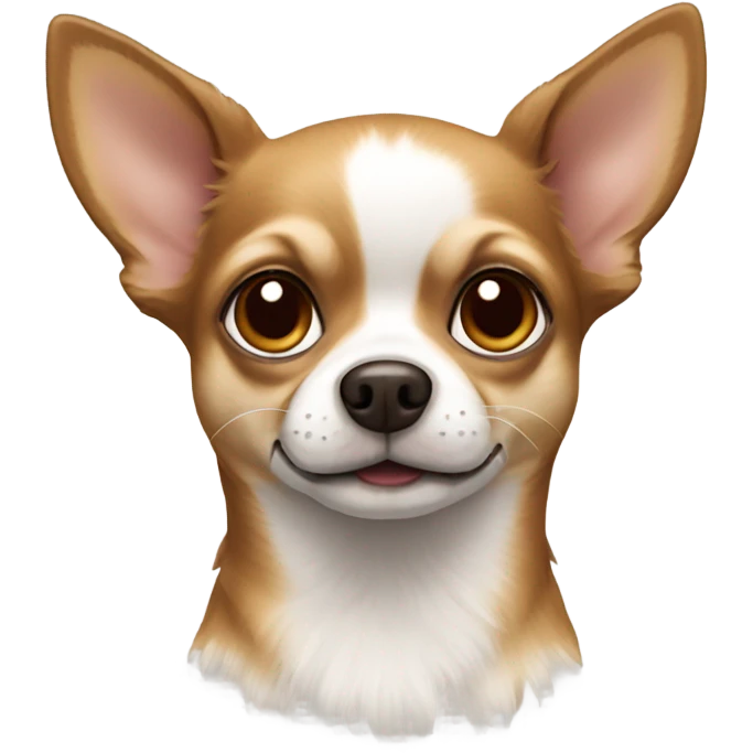 Chihuahua mixed brown and white emoji