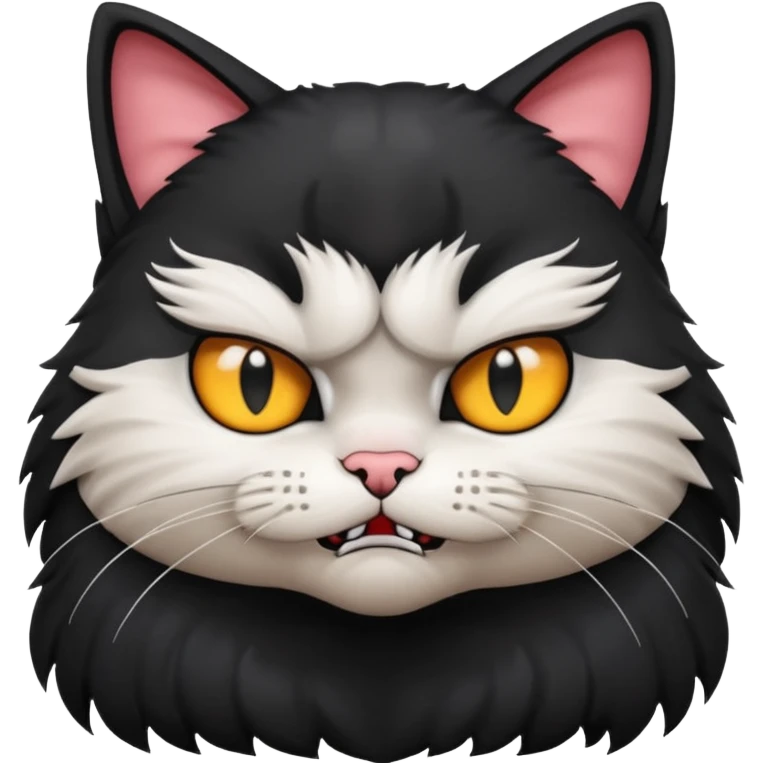 Angry kitty waiting for an hour at the bmv emoji