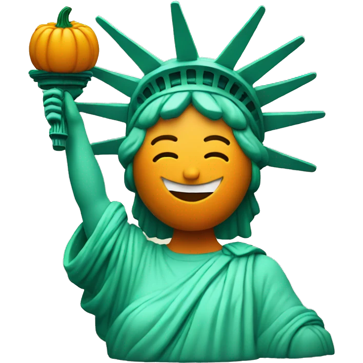 lady liberty pumpkin emoji