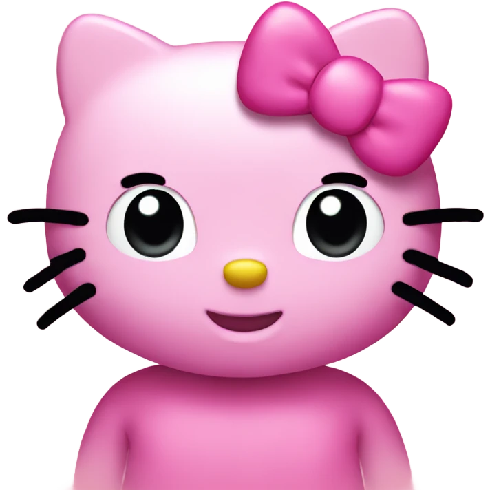 Pink hello kitty  emoji