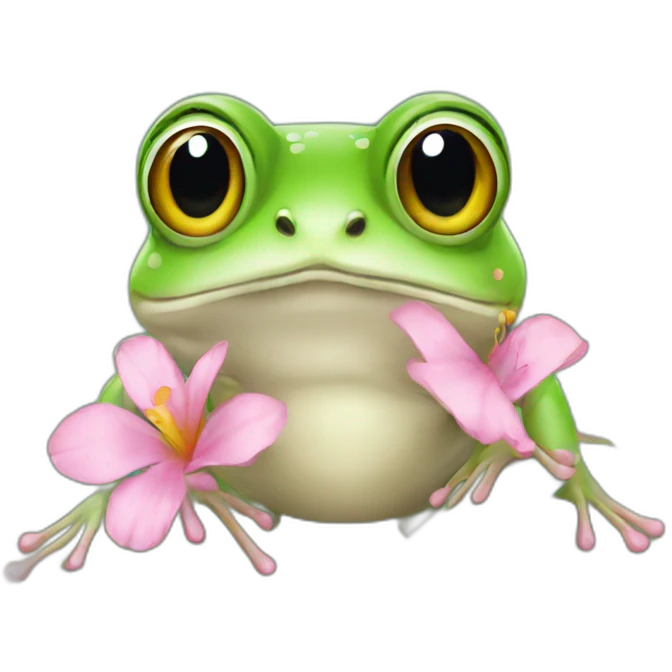 A frog is a back of butterfly  emoji