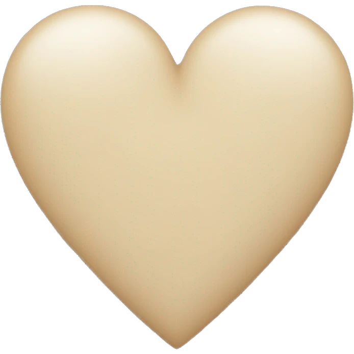 Beige heart  emoji