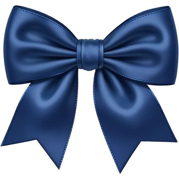 Navy blue bow  emoji