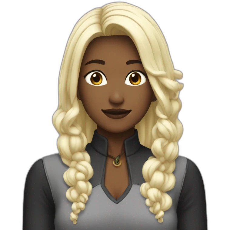黒髪セミロングで色白な日本人女性 emoji
