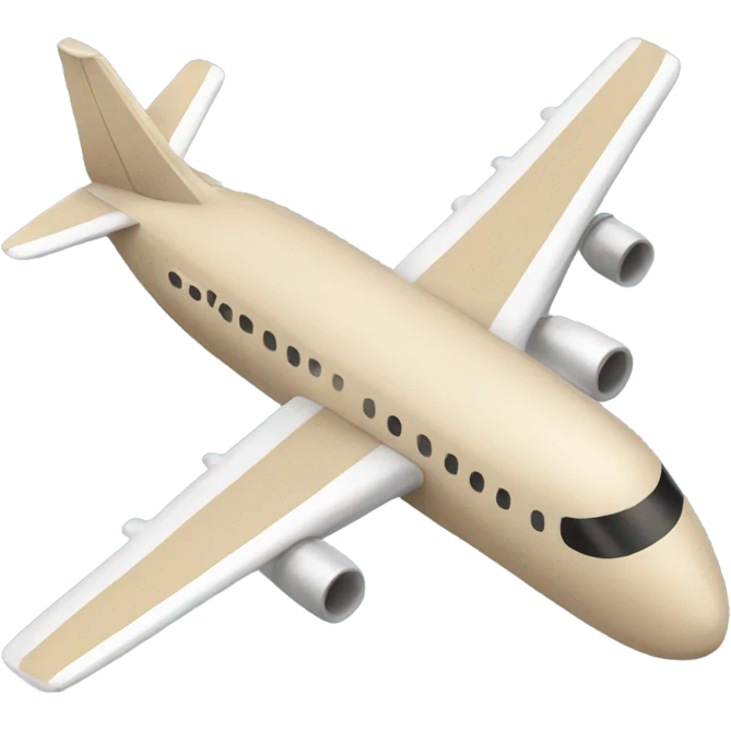 beige airplane emoji