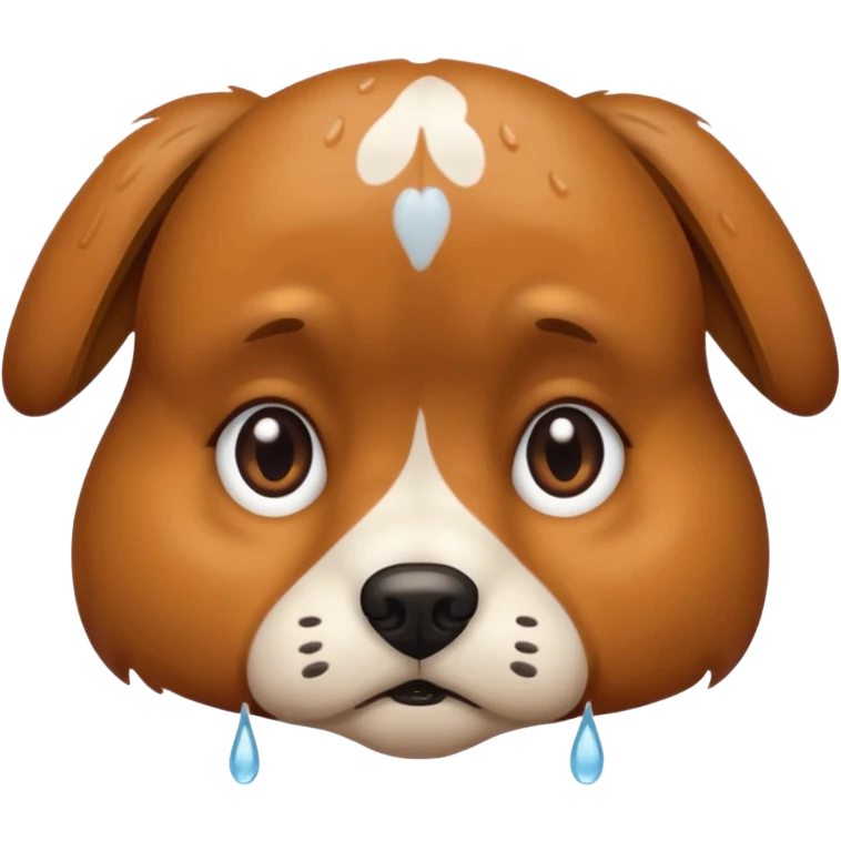 Dog crying emoji