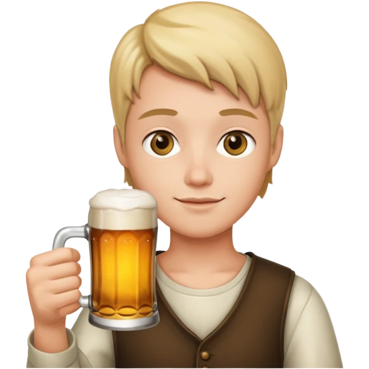 A person with a beer mug emoji