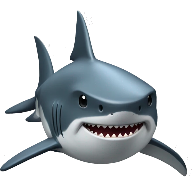 Shark in critical  emoji