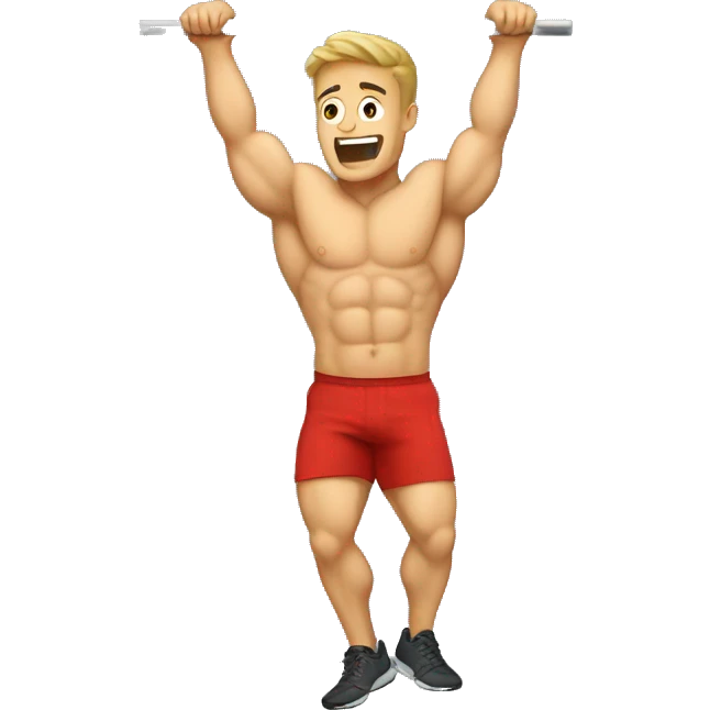 chin-up on rod emoji