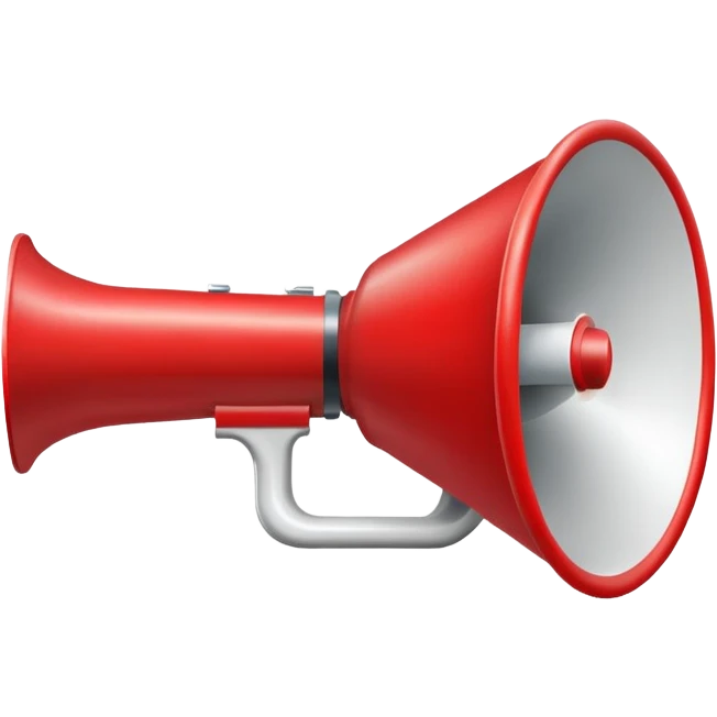 advertisement or news with megaphone or newspaper emoji