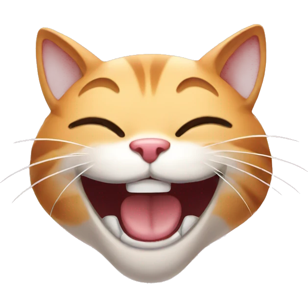Laughing cat emoji