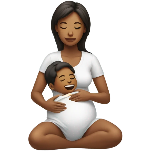 a mother giving birth emoji