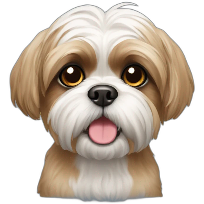 Perro shih tzu emoji