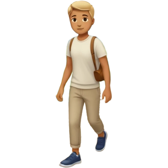 walk IN THE GARDEN on a path (keep the background) emoji