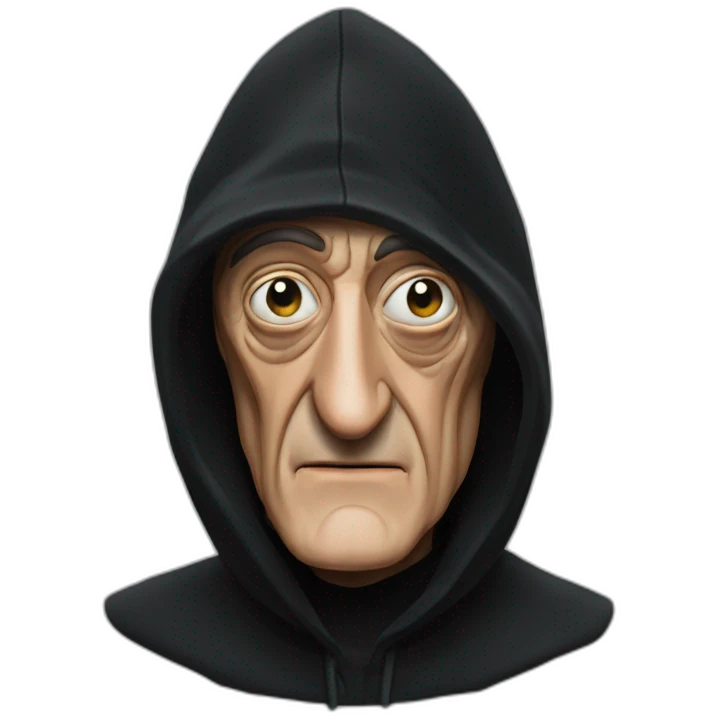 marty feldman black hood squint emoji
