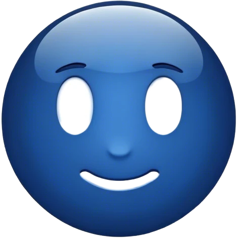 dark blue like button emoji
