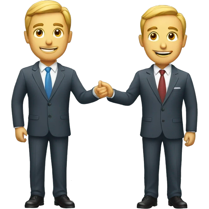 business man with another different business man emoji