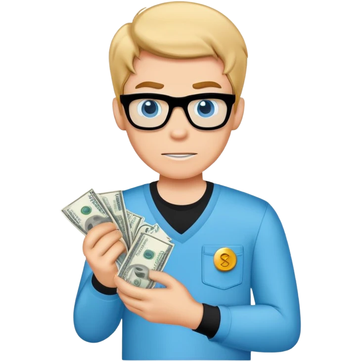 dexters lab holding money emoji
