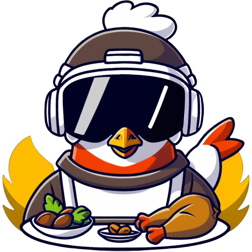 PUBG player with Level 3 helmet celebrating with roasted chicken dinner trophy emoji