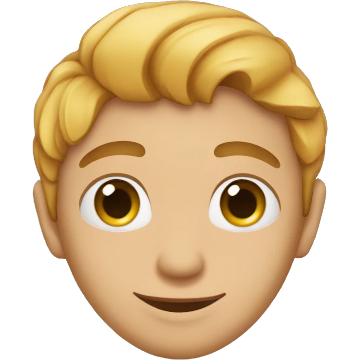 Chico con ojos de corazón  emoji