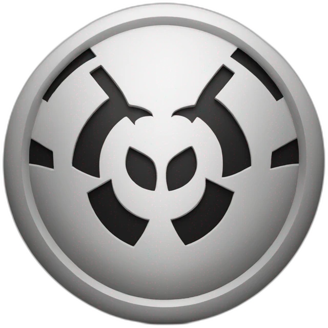 Un logo blanco y negro que diga Sleazyy  emoji