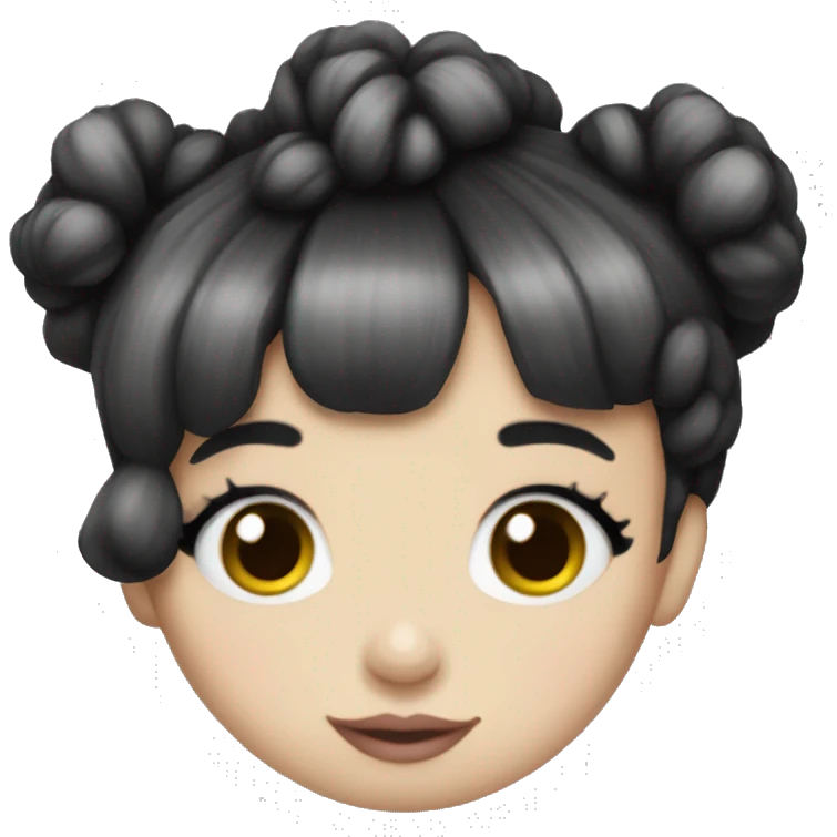 Melanie Martinez black and white hair emoji
