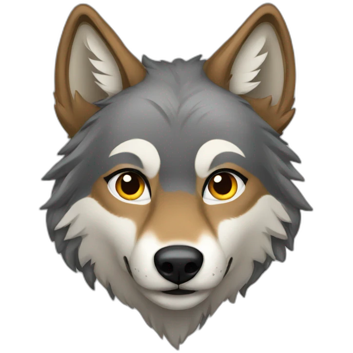 Female wolf  emoji