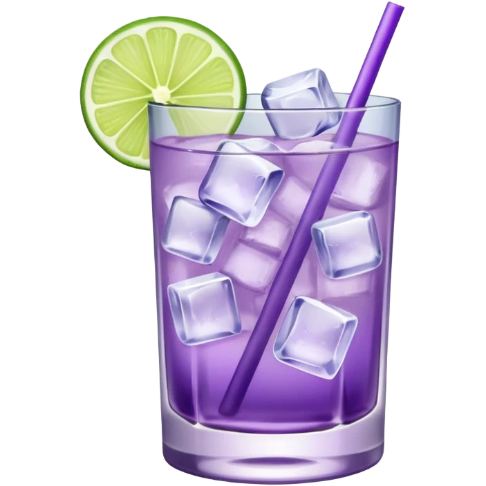 Cocktail light purple emoji