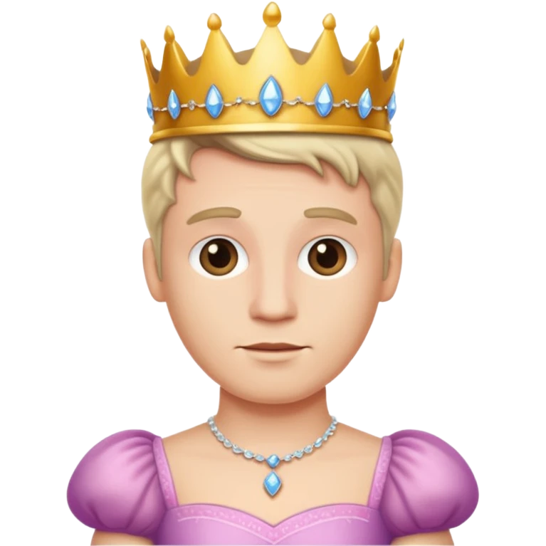 
Hombre blanco con vestido de princesa
 emoji