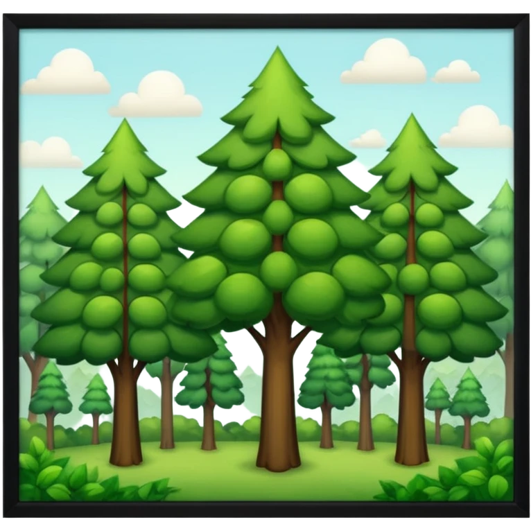 In our hometown, there’s plenty of trees emoji