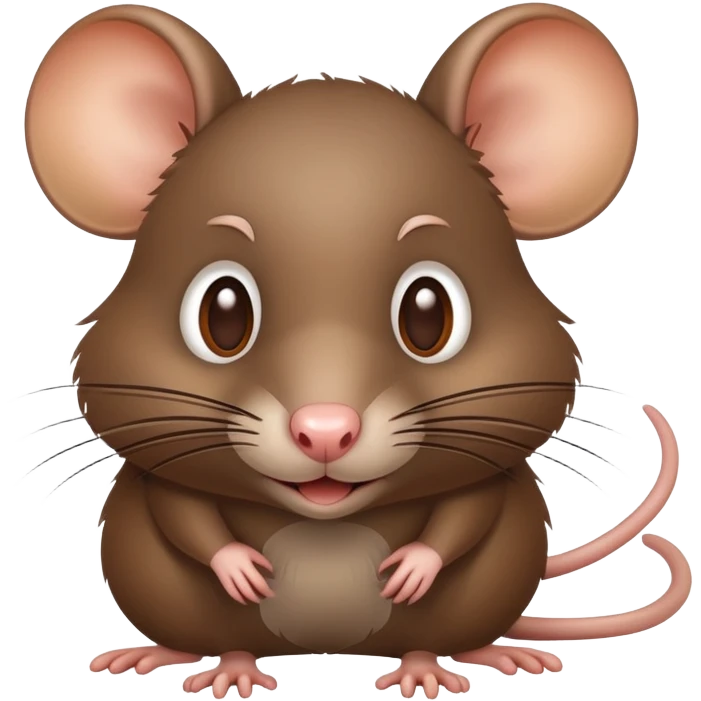 A mischievous rat emoji