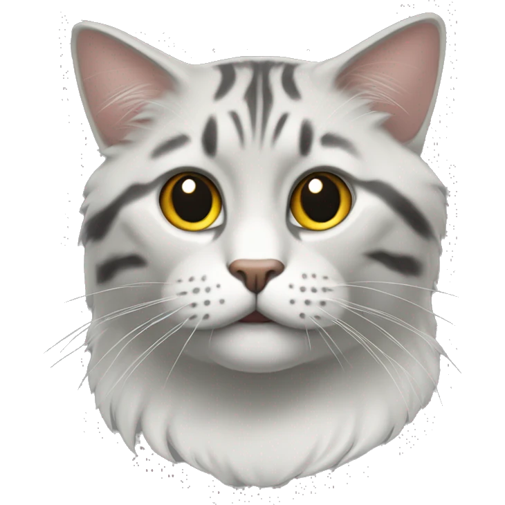Кот ест корм emoji