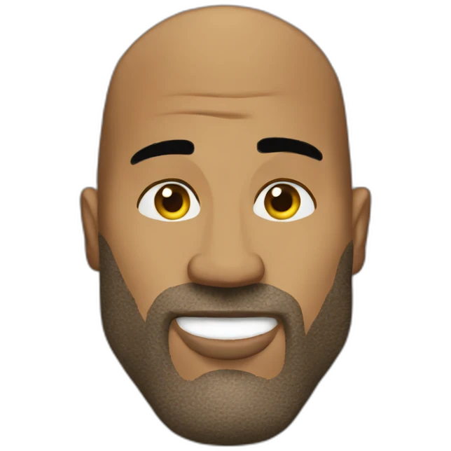 the rock with chest hair emoji
