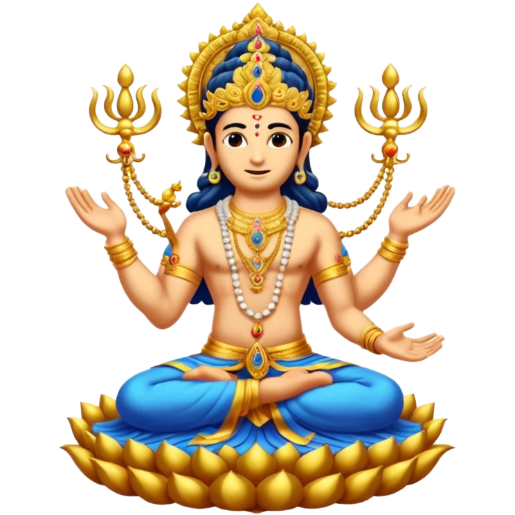 combined form of Bhagwan Vishnu 10 avatars. emoji