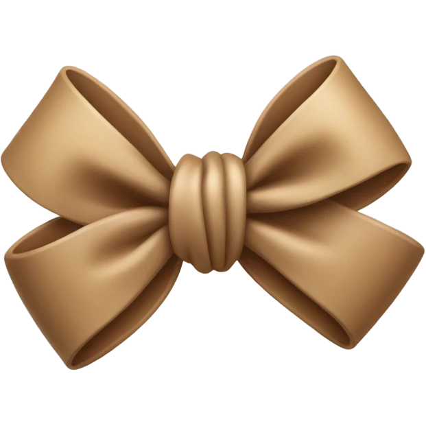 Light Brown bow  emoji