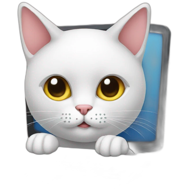 Cat computer emoji