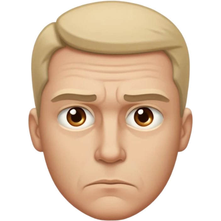 A man contemplating leaving his wife and kids emoji
