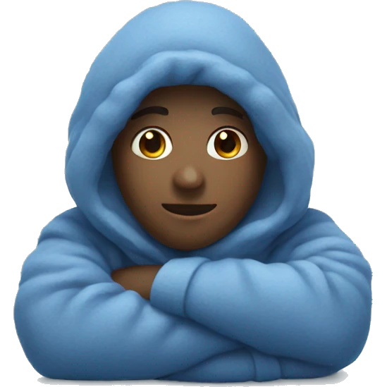 Cozy blue emoji