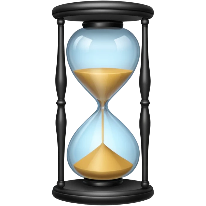 black Hourglasse emoji