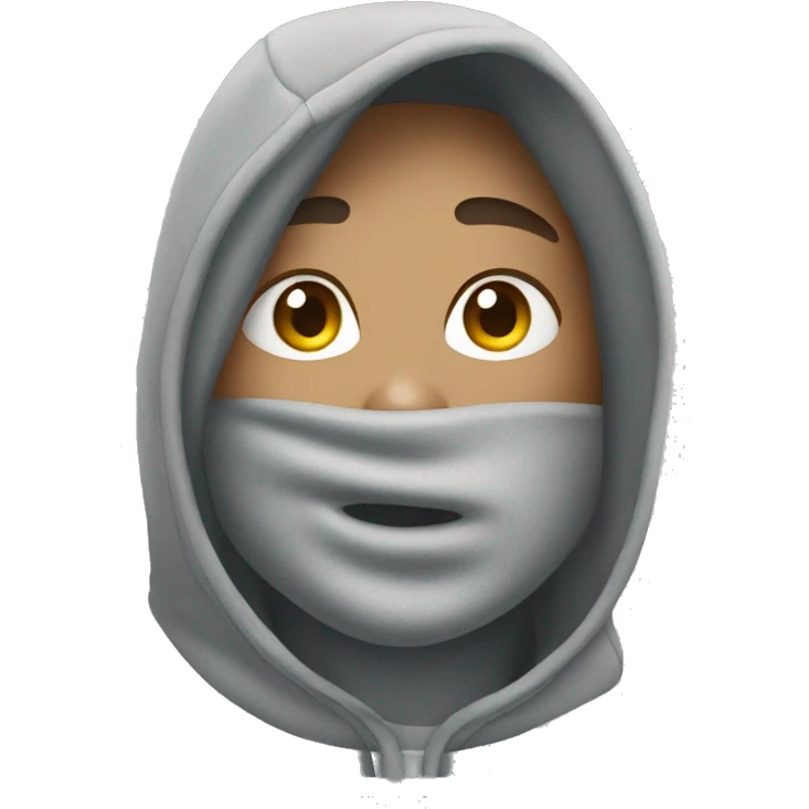 A grey nike hoodie emoji